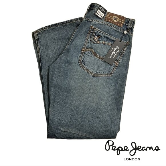 Pepe Jeans Other - Mens Pepe Jeans Relaxed Low-Rise Straight Leg NWT 38x30